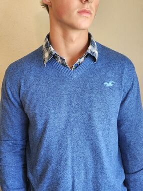 Hollister American Eagle Mens Sweater flannel Set Size MED
